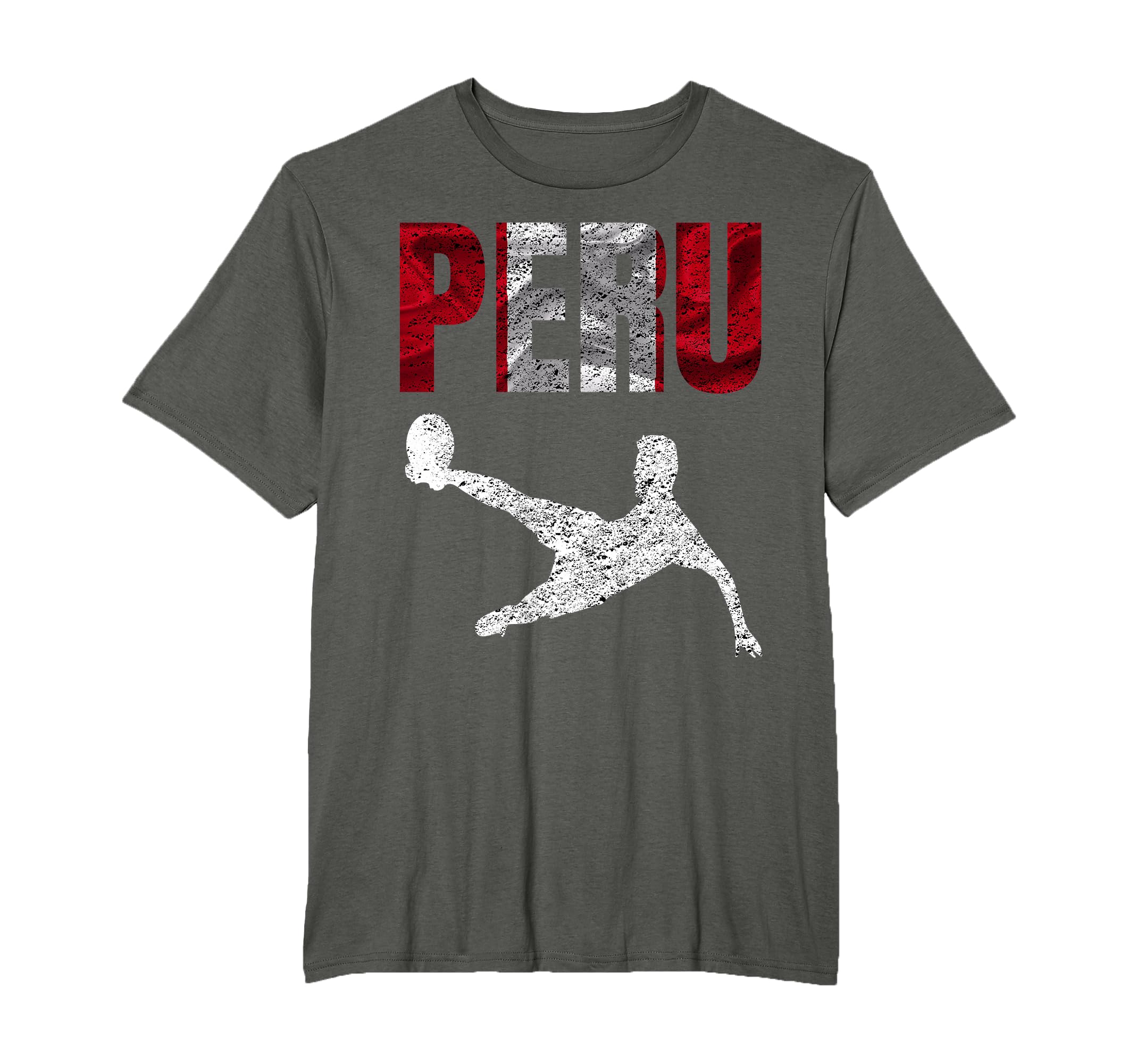Peru Flag Peruvian Pride Soccer T-Shirt - Casual Everyday Wear for Adults - T-Shirt, Sweatshirt, Hoodie