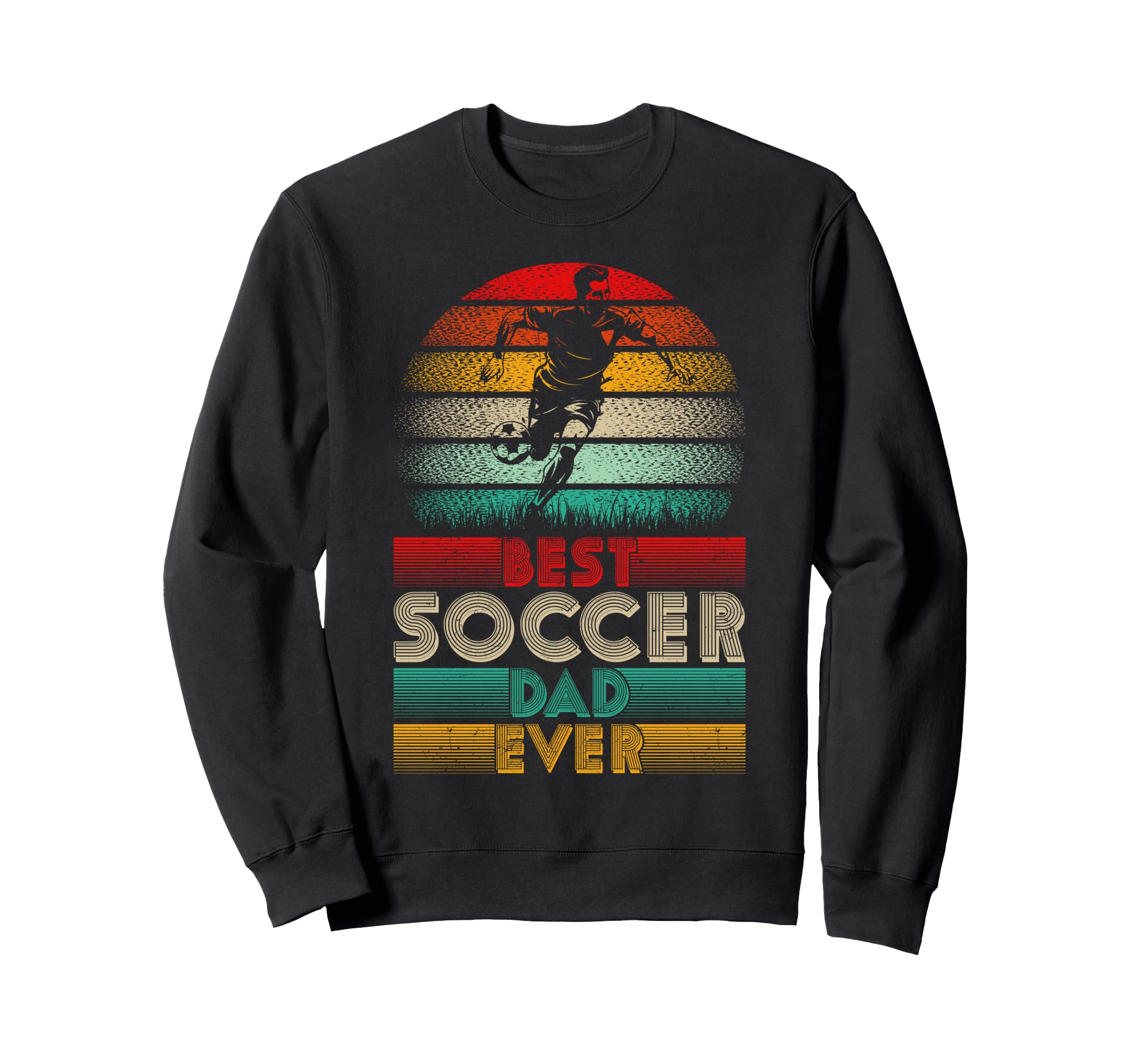 Best Soccer Dad Ever Soccer Lover Sweatshirt - Custom Art Print for Adults - T-Shirt, Sweatshirt, Hoodie