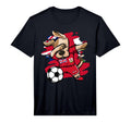 Dabbing Dog Bermuda Soccer Fans Jersey T-Shirt - Novelty Apparel Men Women - T-Shirt, Sweatshirt, Hoodie