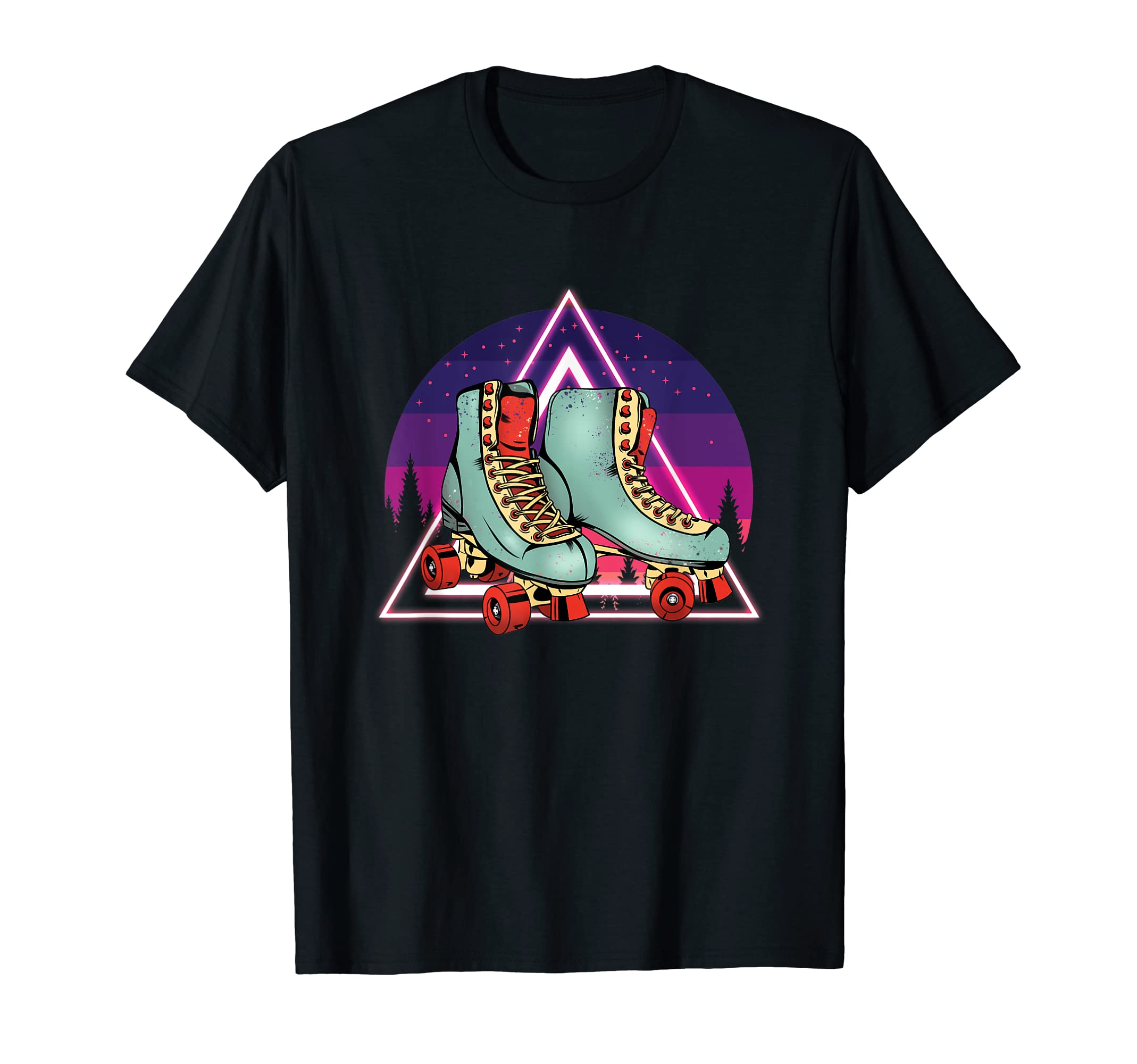 Sunset Roller Skates Rollerblades T-Shirt - Streetwear Style for Adults - T-Shirt, Sweatshirt, Hoodie