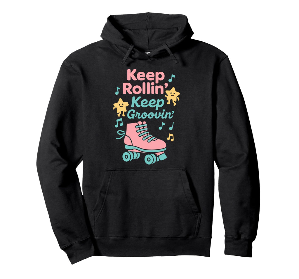 Roller Rink Crew Skate Disco Vibes Rink Hoodie - Custom Art Print Unisex - T-Shirt, Sweatshirt, Hoodie