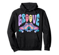 Roller Skating Skate 1970S Groove Hoodie - Graphic Print Unisex - T-Shirt, Sweatshirt, Hoodie