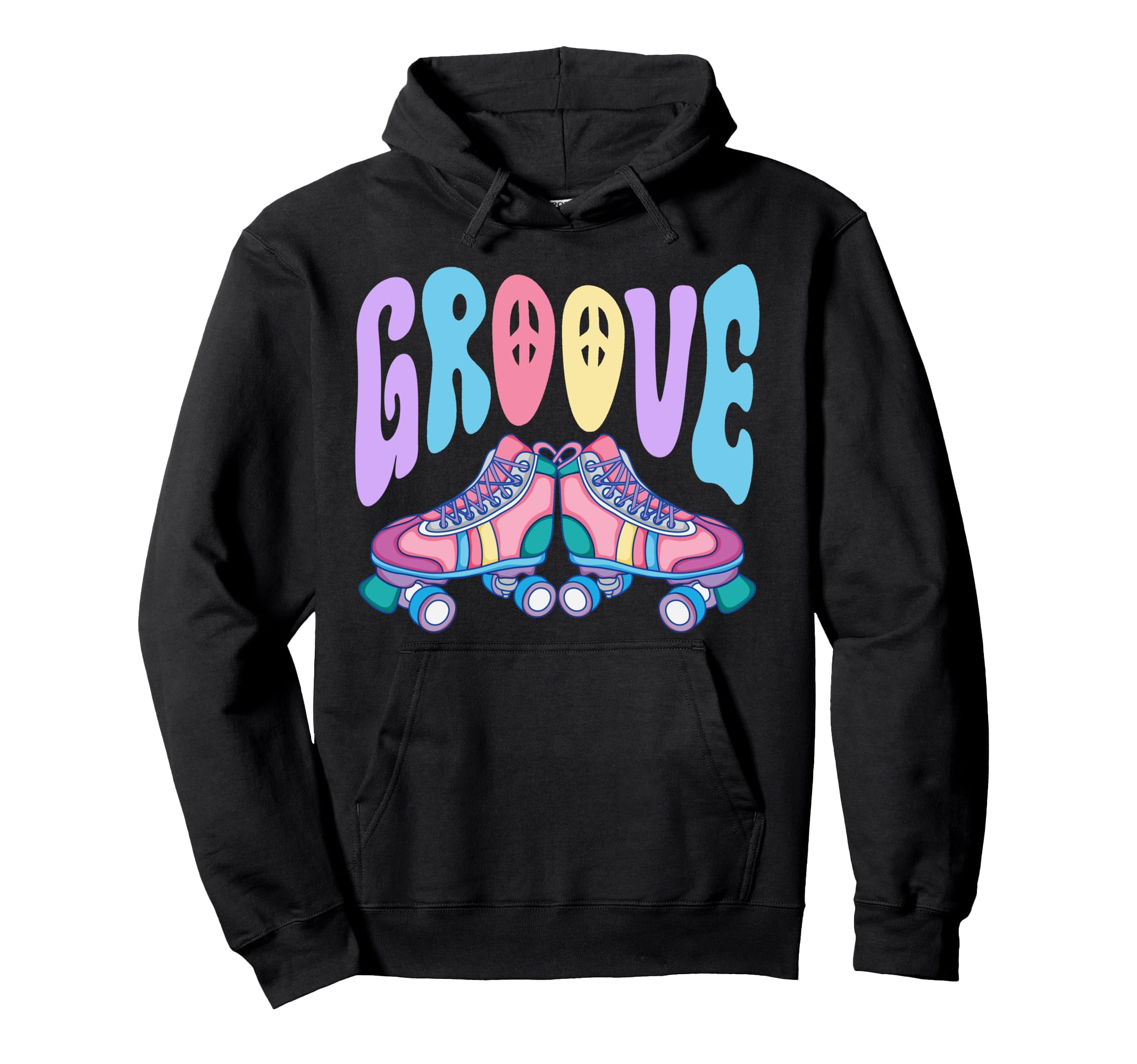 Roller Skating Skate 1970S Groove Hoodie - Graphic Print Unisex - T-Shirt, Sweatshirt, Hoodie