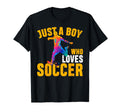 Funny Just Who Loves Soccer T-Shirt - Unique Graphic Men Women - T-Shirt, Sweatshirt, Hoodie