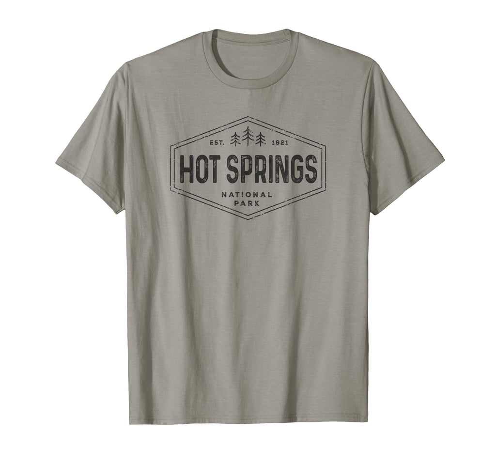 Hot Springs National Park Tree Badge T-Shirt - Custom Art Print Unisex - T-Shirt, Sweatshirt, Hoodie