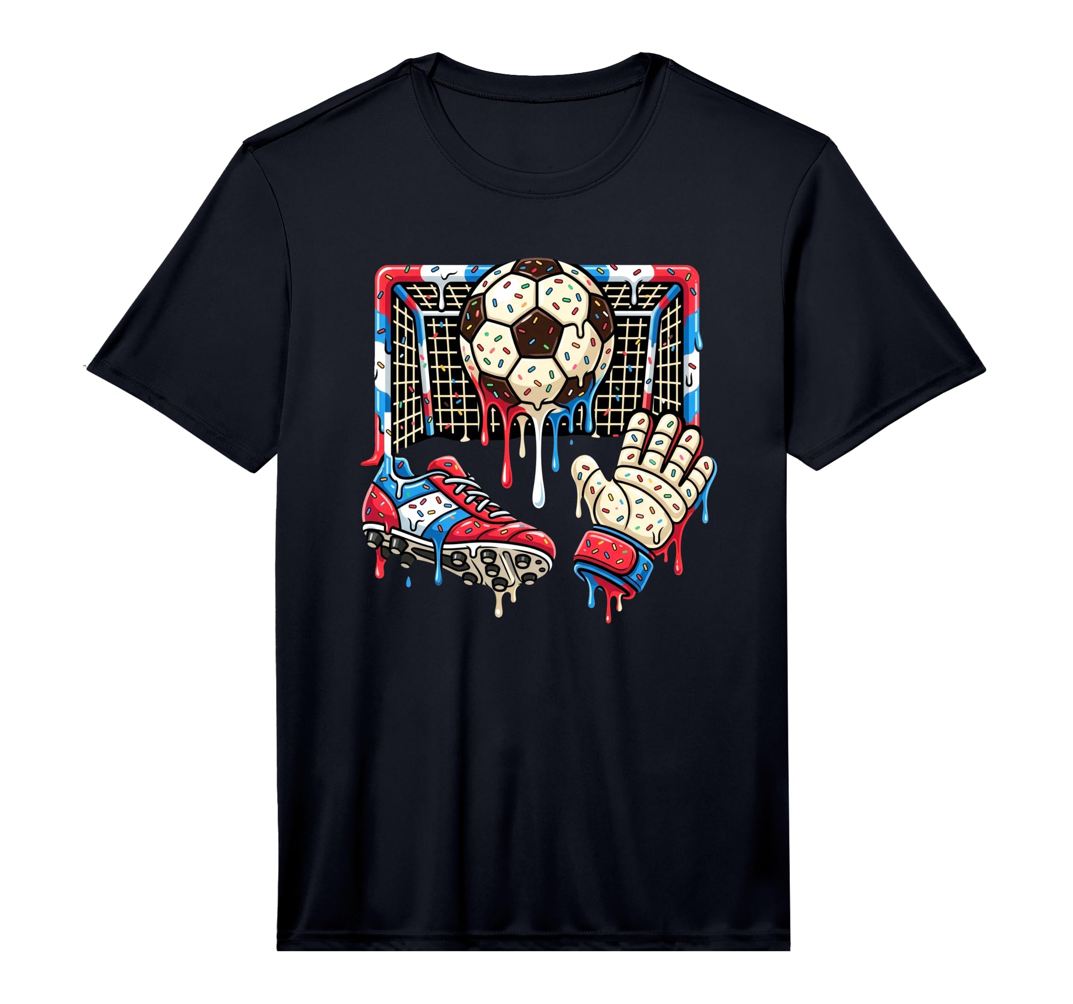 Soccer Drip Ball Cleat Boot T-Shirt - Fun Novelty Design for Adults - T-Shirt, Sweatshirt, Hoodie