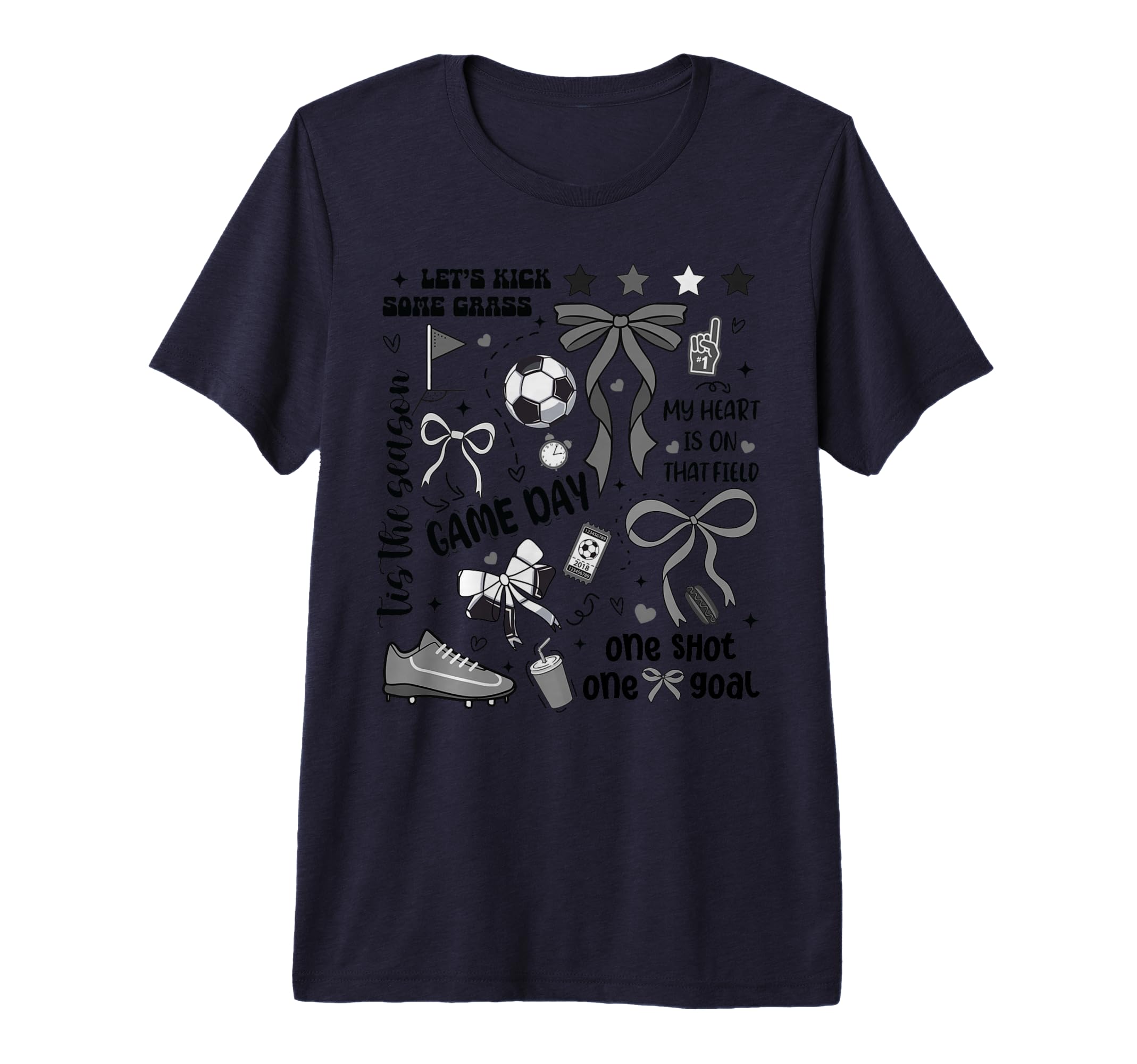 Soccer Streetwear Preppy Soccer T-Shirt - Casual Everyday Wear for Adults - T-Shirt, Sweatshirt, Hoodie