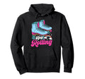 Roller Skating Skate 1970S Keep Rolling Hoodie - Custom Art Print Men Women - T-Shirt, Sweatshirt, Hoodie