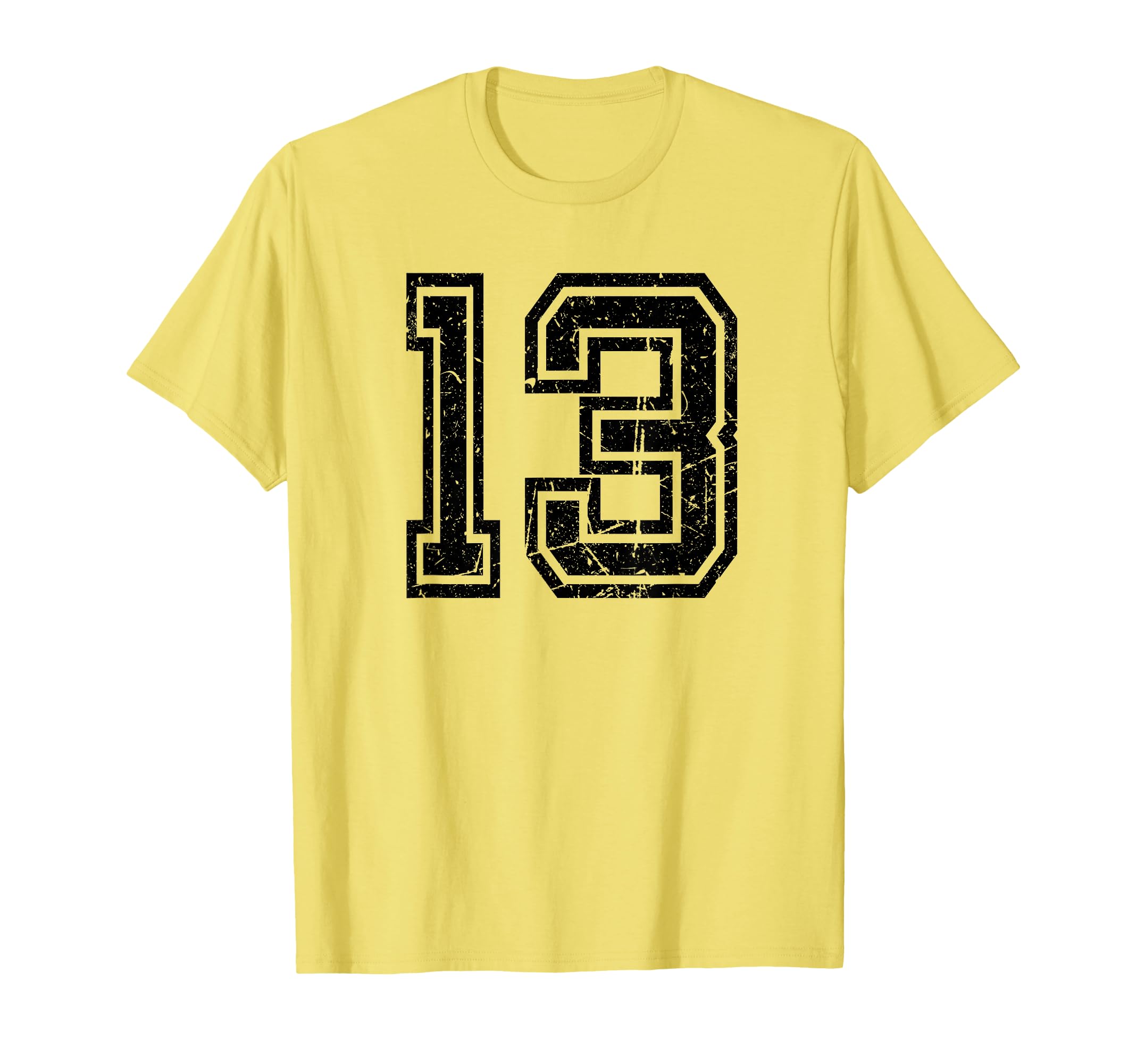 Number 13 Sports Team Number T-Shirt - Trendy Graphic for Adults - T-Shirt, Sweatshirt, Hoodie