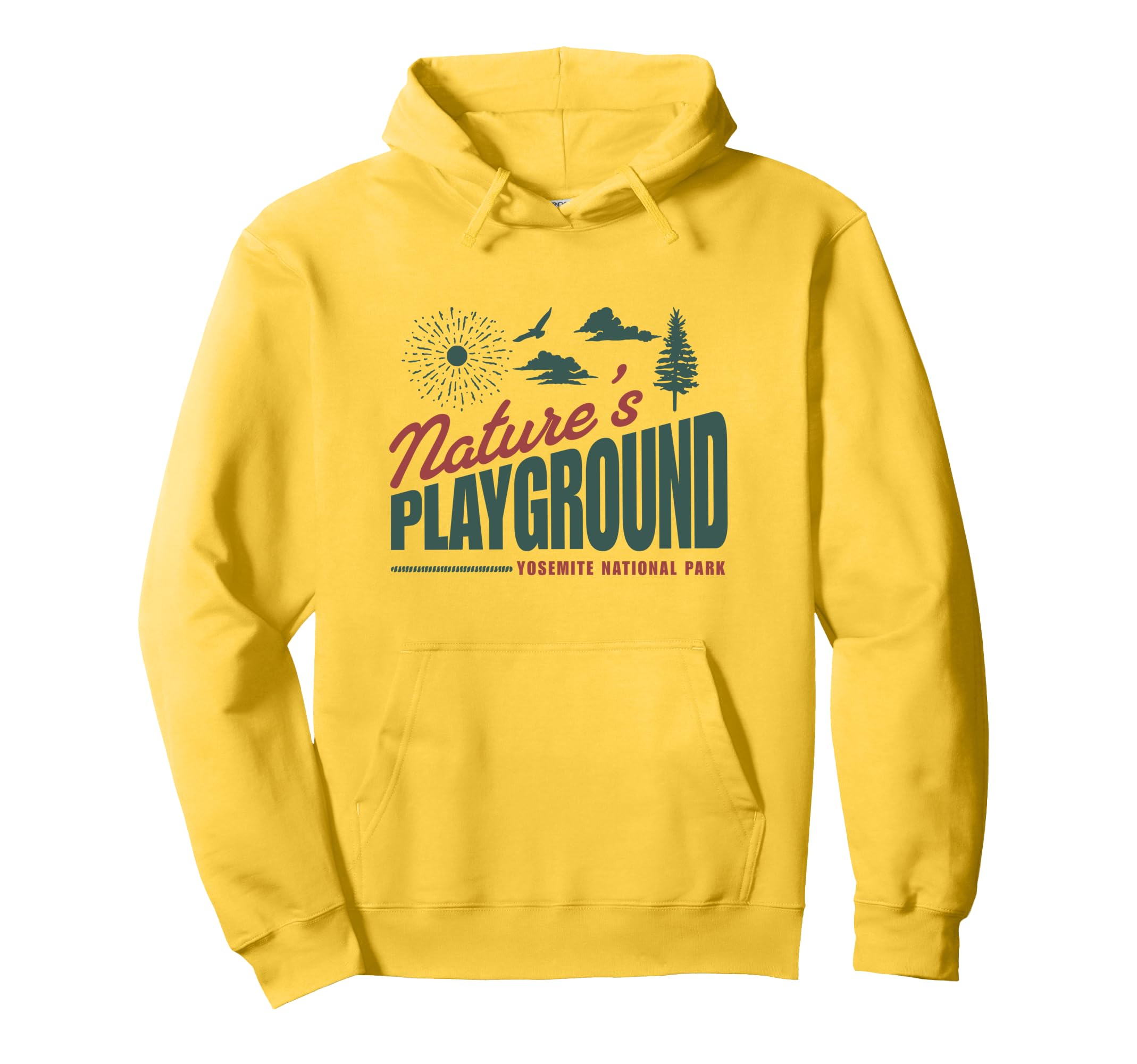 Natures Playground National Park Yosemite Hoodie - Trendy Graphic Men Women - T-Shirt, Sweatshirt, Hoodie