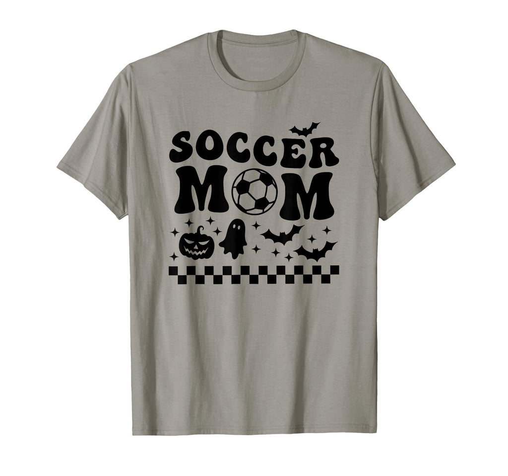 Soccer Mom Halloween Groovy Sports T-Shirt - Aesthetic Graphic Unisex - T-Shirt, Sweatshirt, Hoodie