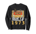 Best 1973 Cassette Tape 50 Years Sweatshirt - Custom Art Print Men Women - T-Shirt, Sweatshirt, Hoodie