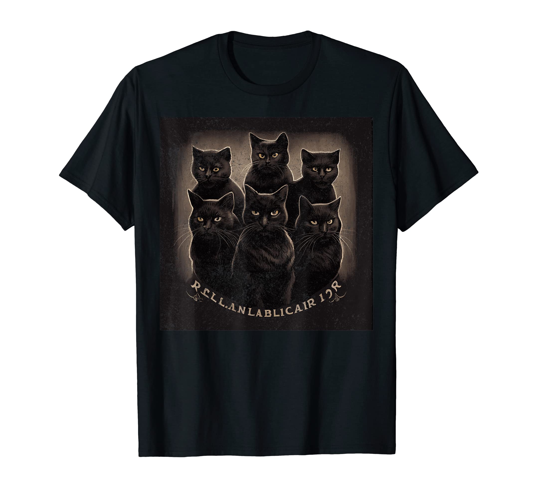 Black Cat Soccer Squad T-Shirt - Custom Art Print Men Women - T-Shirt, Sweatshirt, Hoodie
