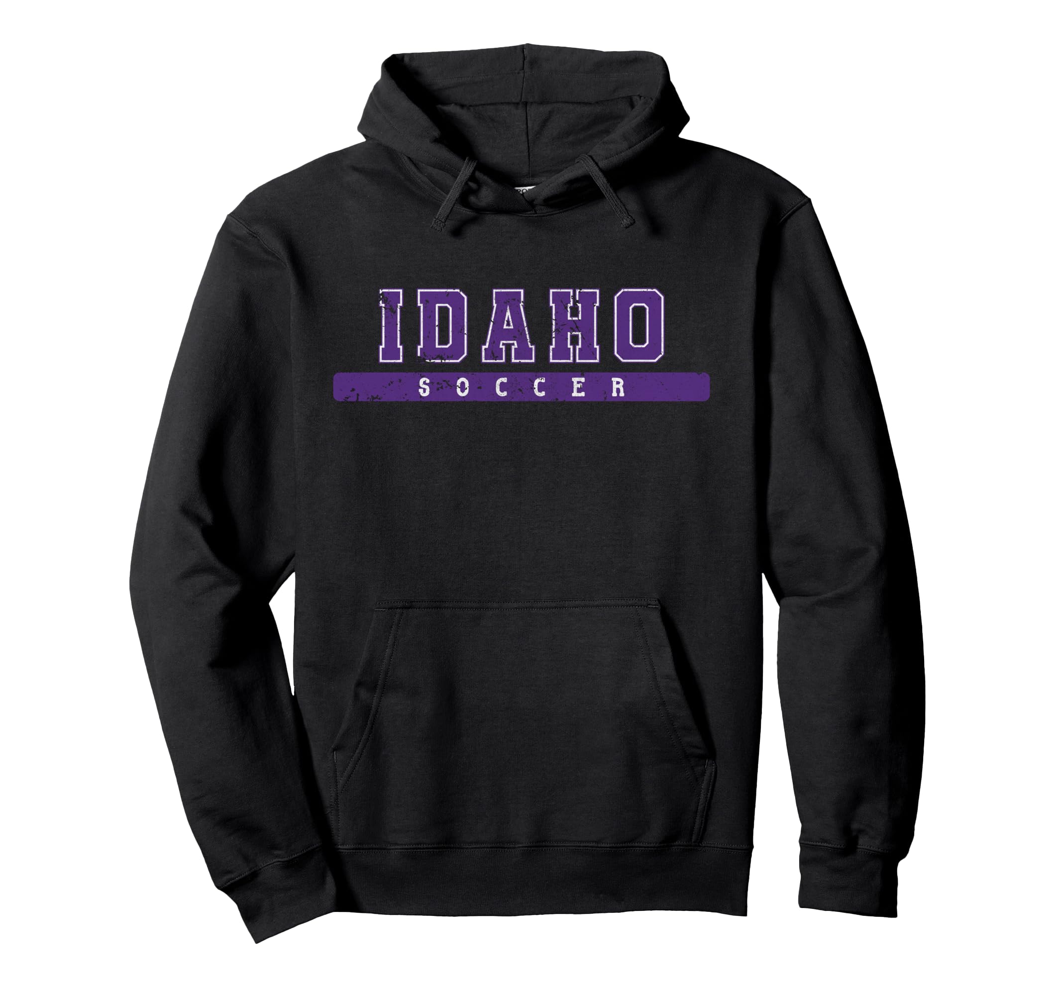 Idaho Soccer Purple Text Hoodie - Graphic Print Men Women - T-Shirt, Sweatshirt, Hoodie
