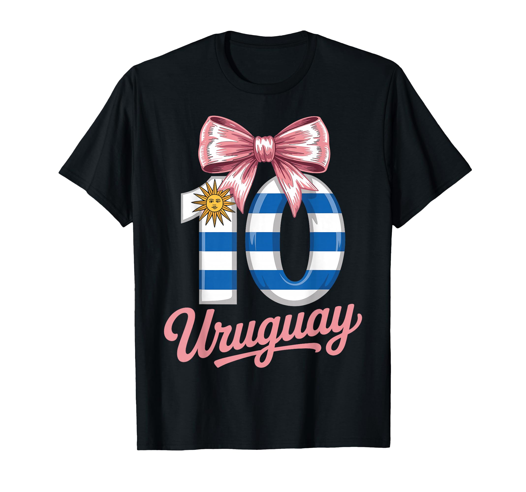 10 Uruguay Birthday Number 10 Soccer Jersey T-Shirt - Trendy Graphic Unisex - T-Shirt, Sweatshirt, Hoodie