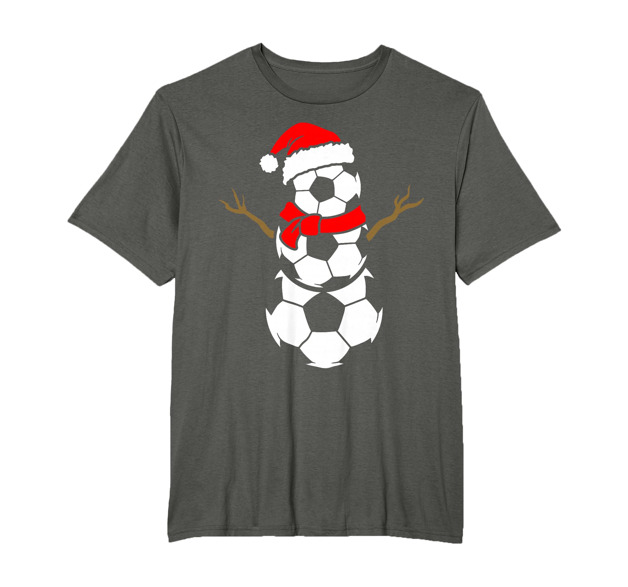 Soccer Santa Claus Snowman Ball Player T-Shirt - Trendy Graphic Unisex - T-Shirt, Sweatshirt, Hoodie
