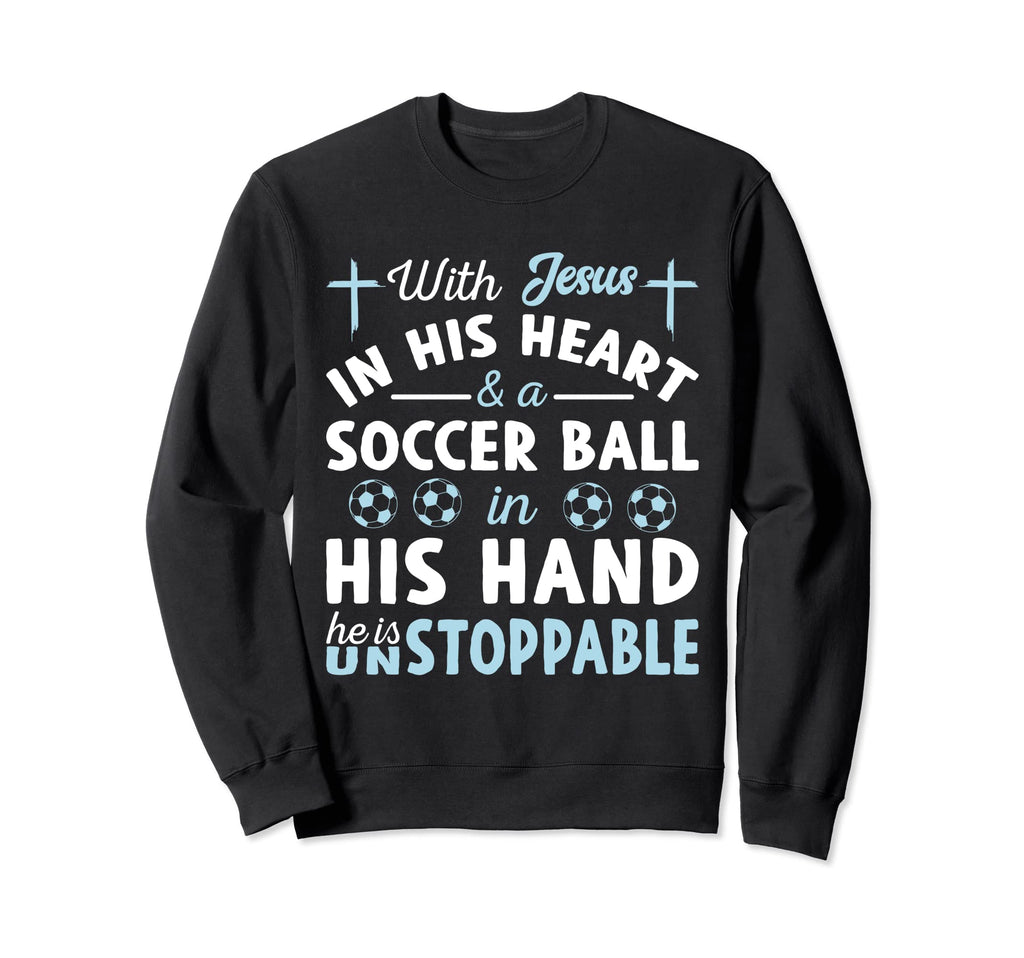 Jesus Heart He Is Unstoppable Sweatshirt - Aesthetic Graphic for Adults - T-Shirt, Sweatshirt, Hoodie