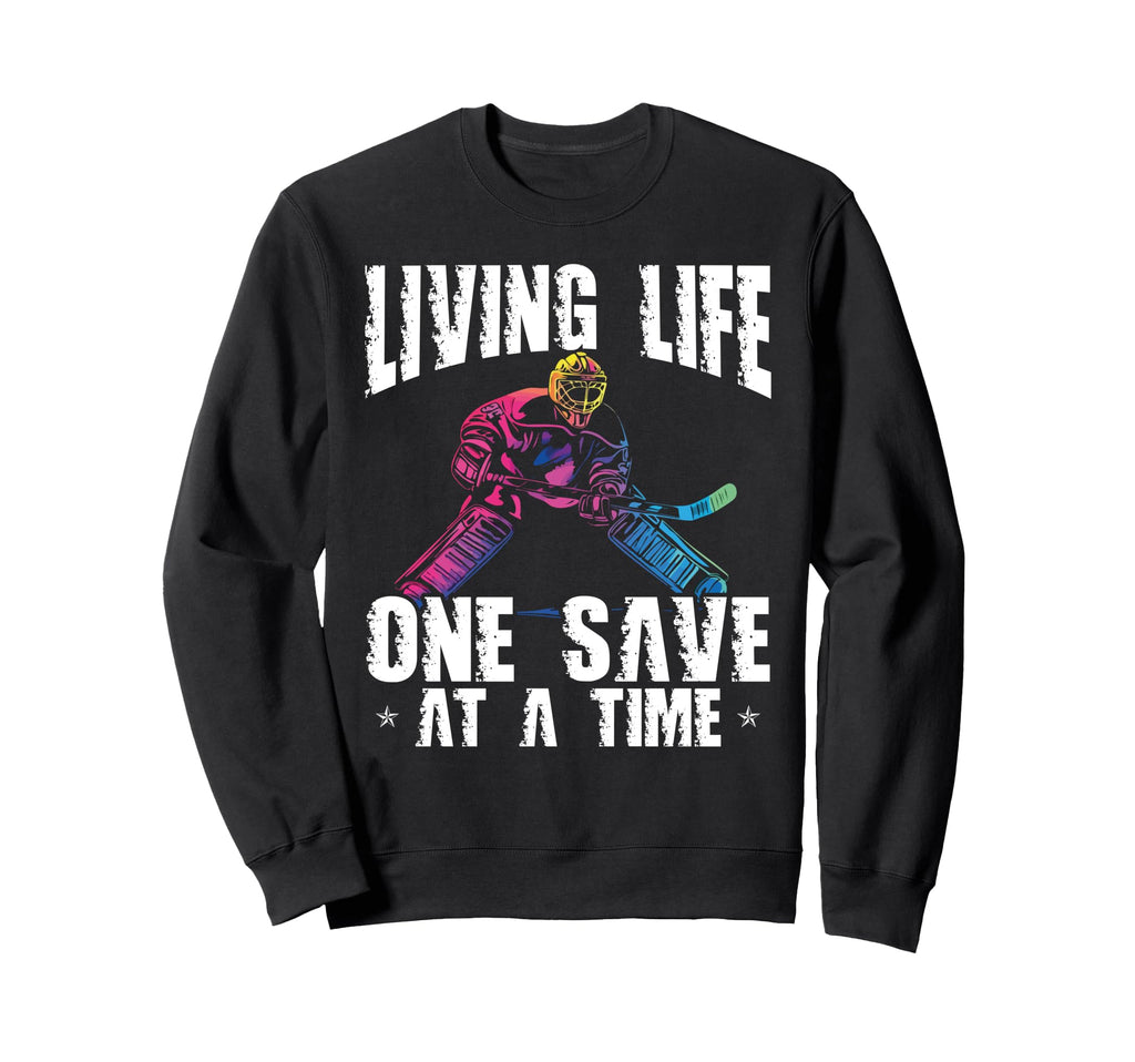 Living Life One Save Time Ice Sweatshirt - Aesthetic Graphic for Adults - T-Shirt, Sweatshirt, Hoodie