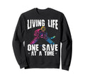 Living Life One Save Time Ice Sweatshirt - Aesthetic Graphic for Adults - T-Shirt, Sweatshirt, Hoodie