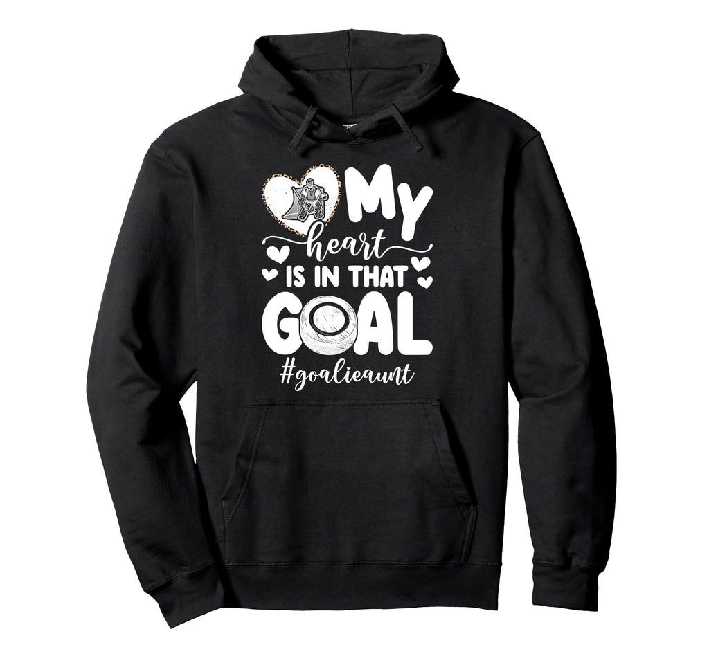 Proud Ice Hockey Goalie Aunt Hockey Hoodie - Custom Art Print Men Women - T-Shirt, Sweatshirt, Hoodie