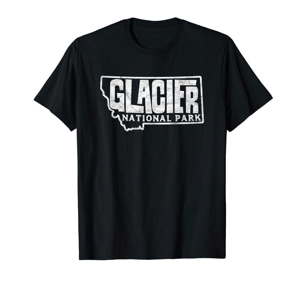 Glacier National Park Montana T-Shirt - Fun Novelty Design for Adults - T-Shirt, Sweatshirt, Hoodie