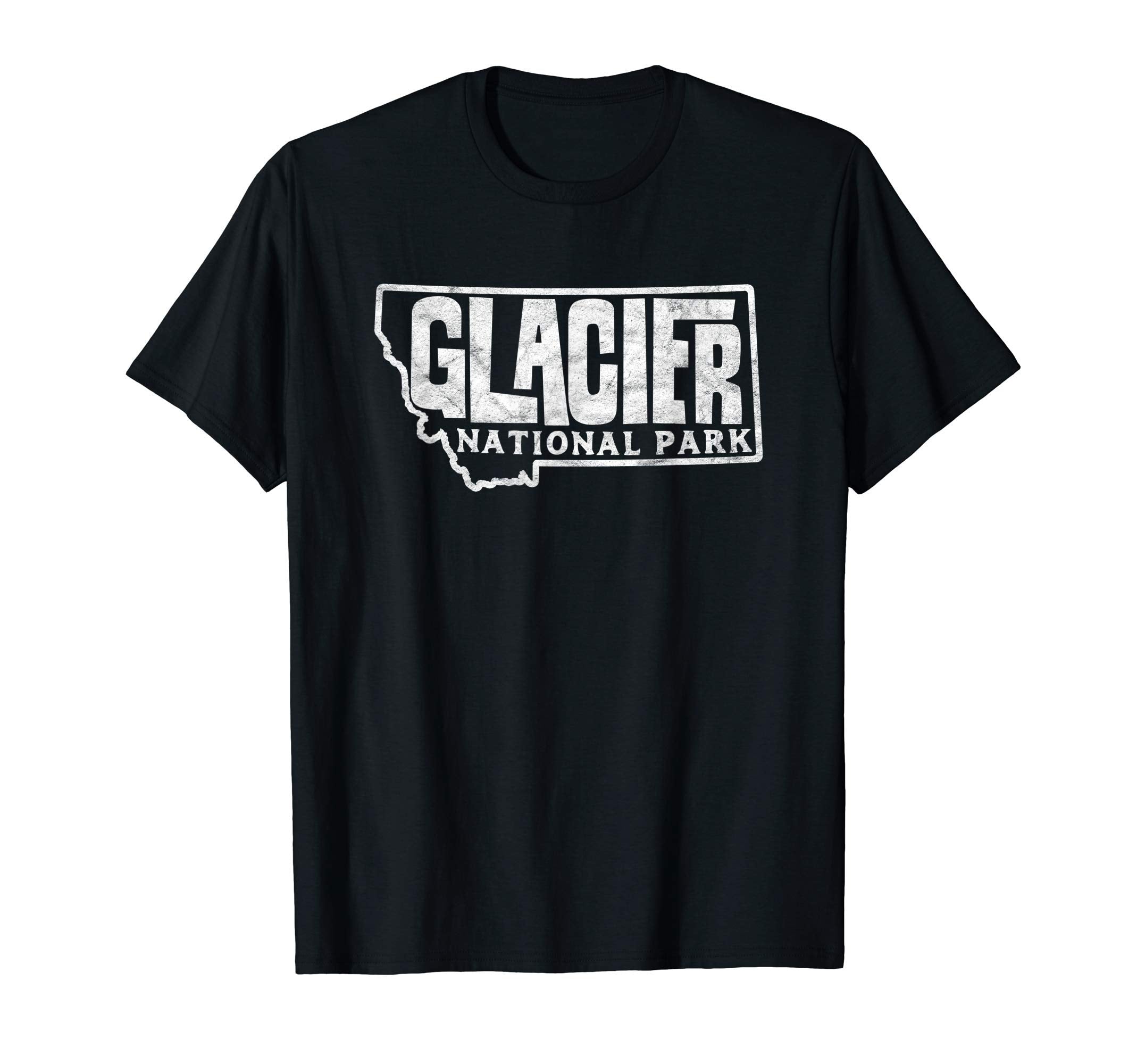 Glacier National Park Montana T-Shirt - Fun Novelty Design for Adults - T-Shirt, Sweatshirt, Hoodie