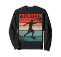 14Th Birthday Soccer 14 Years Old Sweatshirt - Minimalist Print Unisex - T-Shirt, Sweatshirt, Hoodie