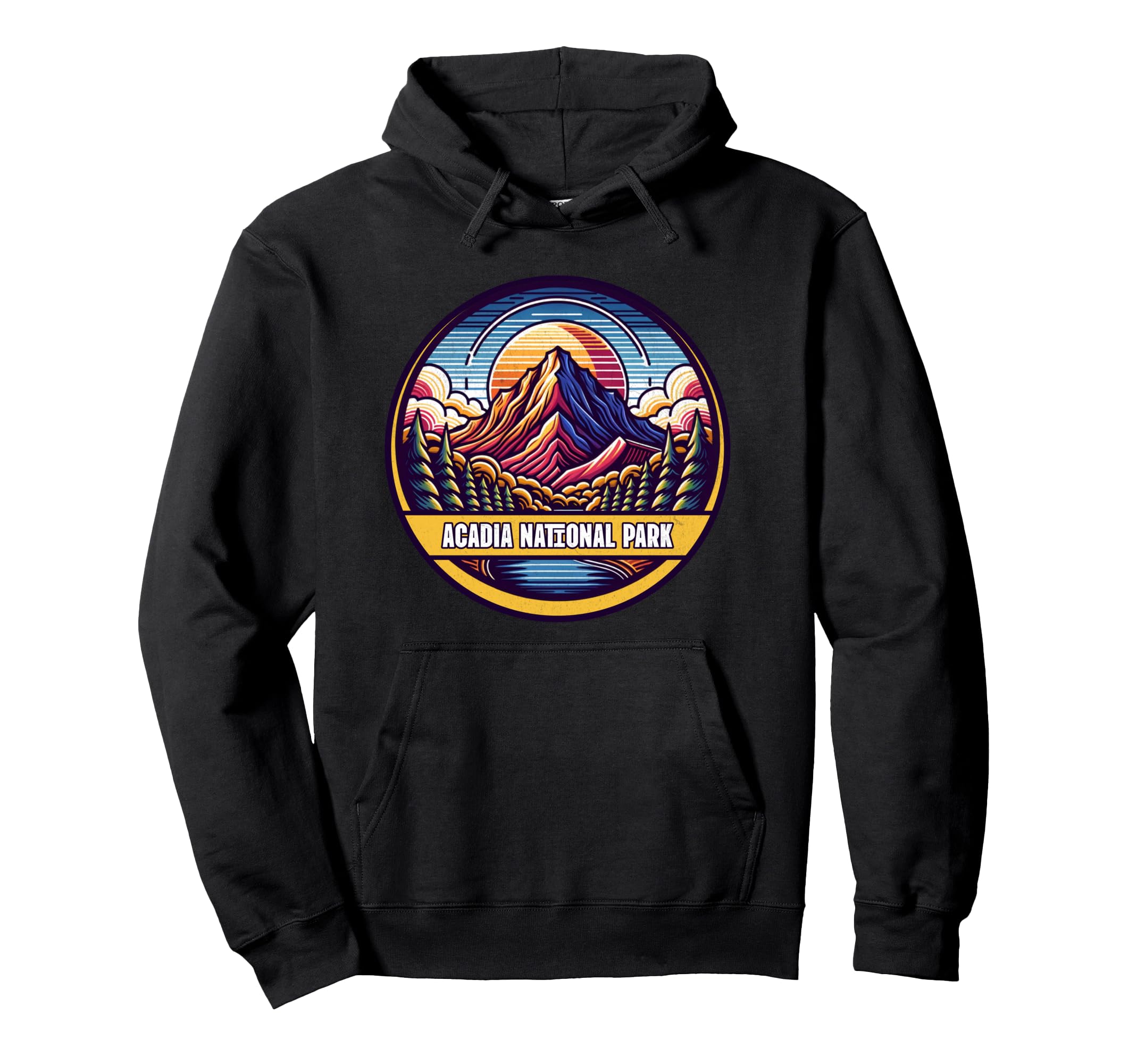 Acadia National Park Maine Mountains Hoodie - Aesthetic Graphic for Adults - T-Shirt, Sweatshirt, Hoodie