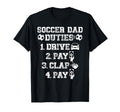 Soccer Dad Duties Dad Soccer Player Dad T-Shirt - Unique Graphic Men Women - T-Shirt, Sweatshirt, Hoodie