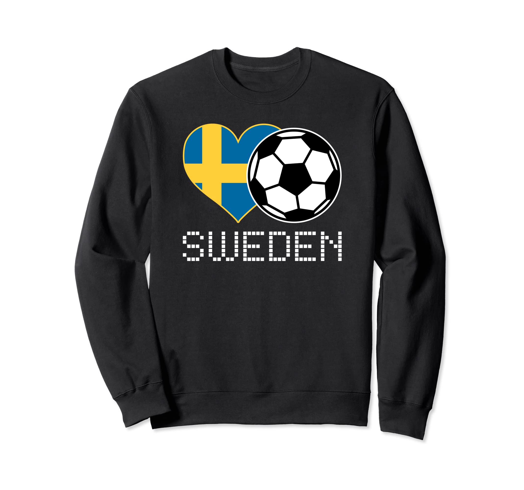 Sweden Soccer Swedish Flag Sverige Love Sweatshirt - Unique Graphic Unisex - T-Shirt, Sweatshirt, Hoodie