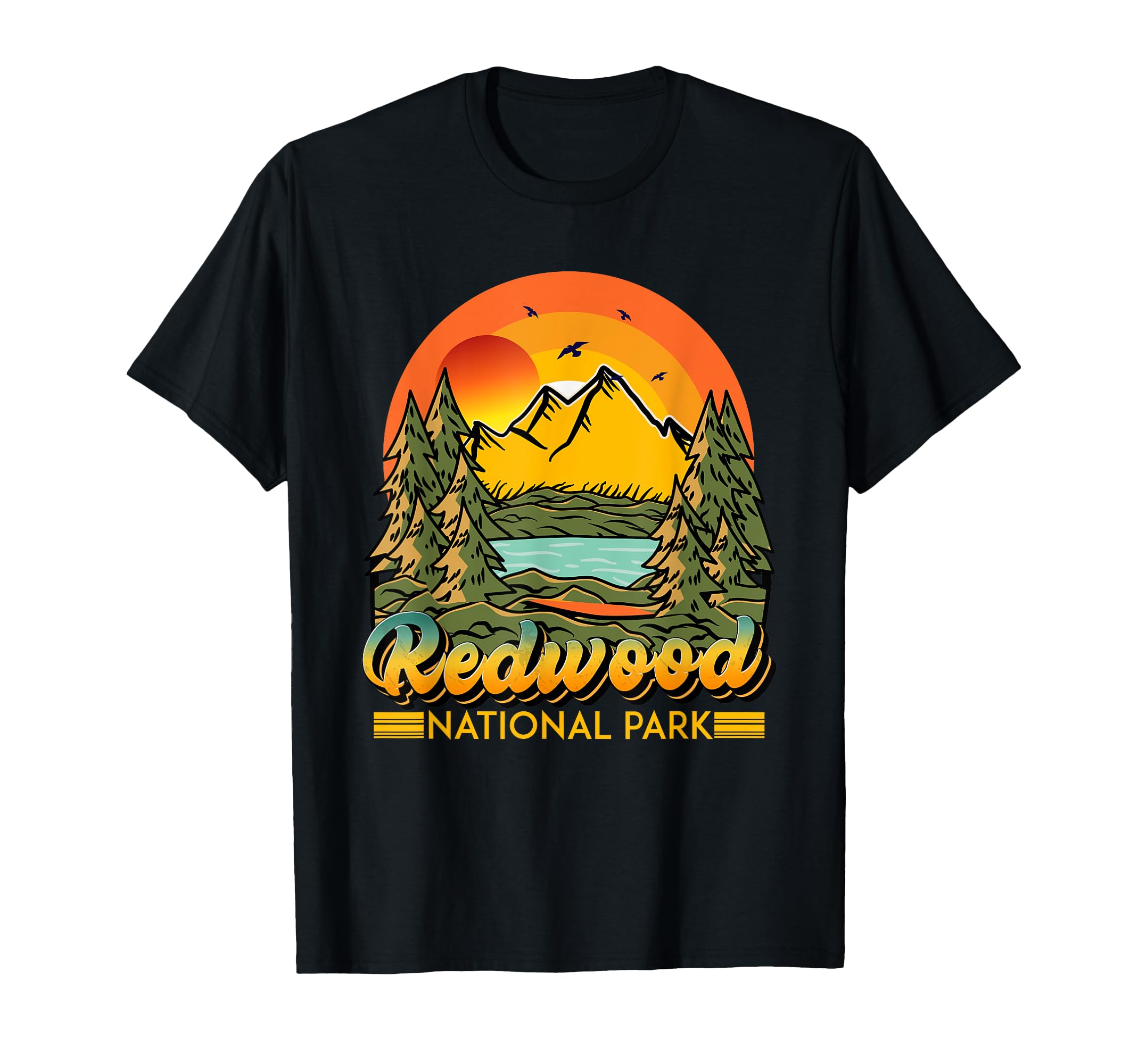 Redwood National Park Us National Parks T-Shirt - Unique Graphic Men Women - T-Shirt, Sweatshirt, Hoodie
