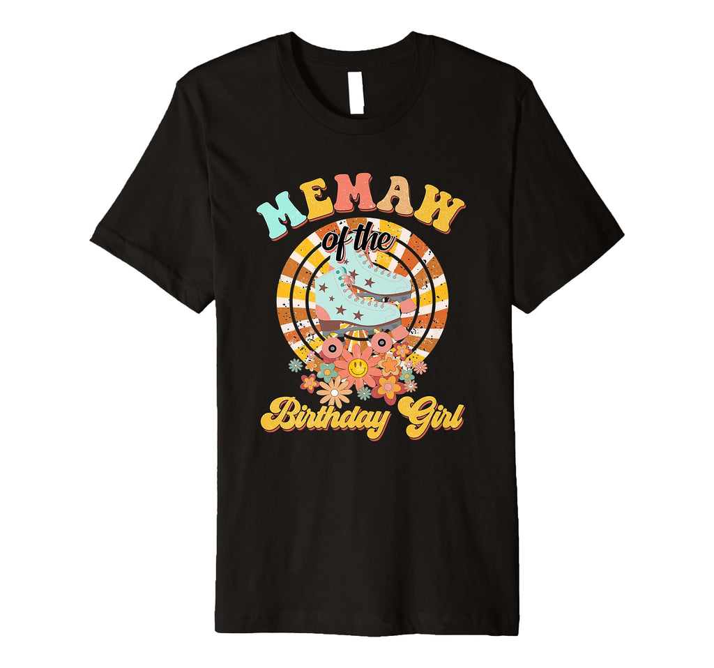 Memaw Birthday Rolling Skate Groovy T-Shirt - Minimalist Print for Adults - T-Shirt, Sweatshirt, Hoodie