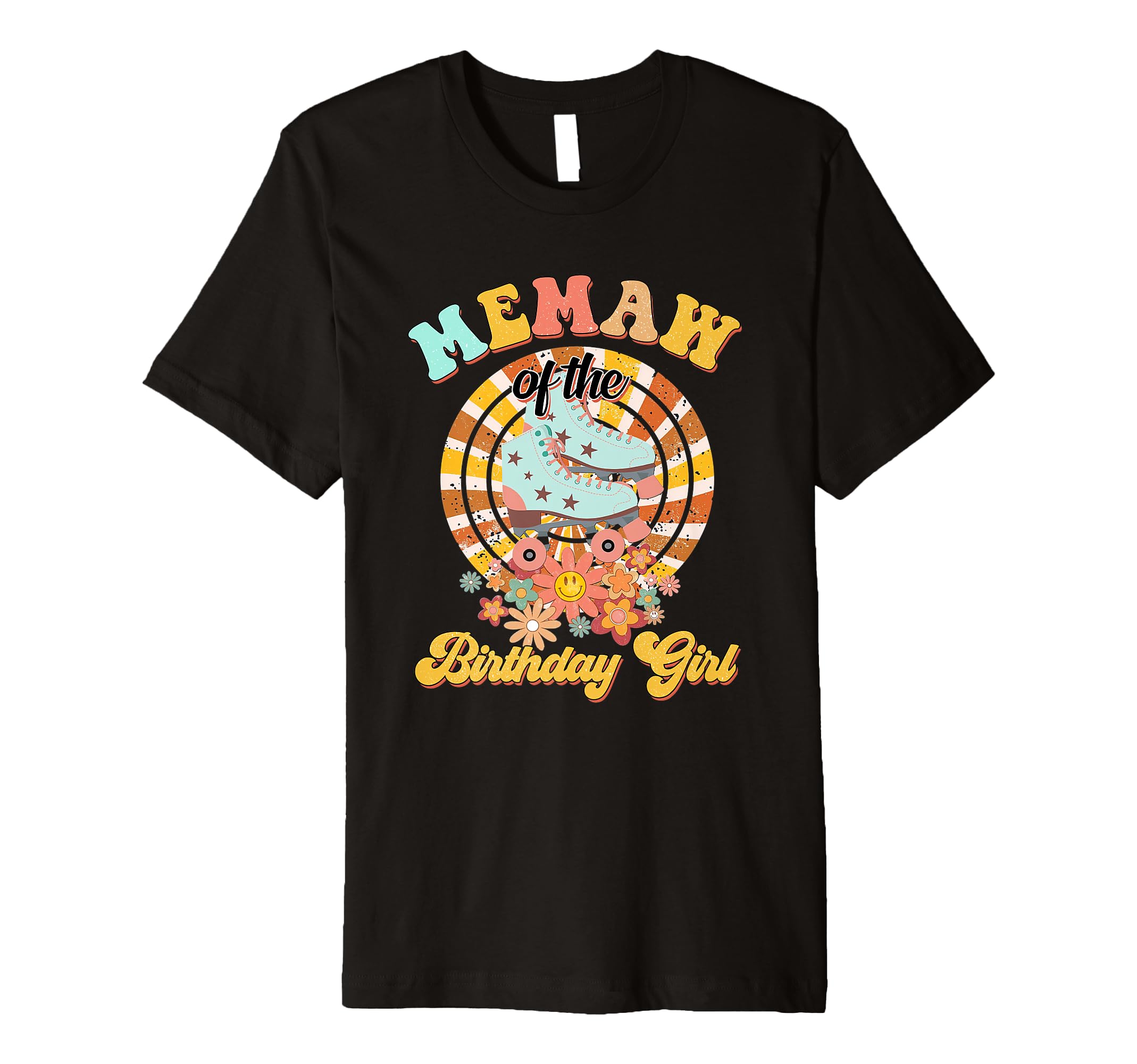 Memaw Birthday Rolling Skate Groovy T-Shirt - Minimalist Print for Adults - T-Shirt, Sweatshirt, Hoodie