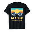 Glacier National Park Sunset T-Shirt - Minimalist Print for Adults - T-Shirt, Sweatshirt, Hoodie