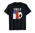 Chile Flag Soccer Futbol Football T-Shirt - Graphic Print Unisex - T-Shirt, Sweatshirt, Hoodie