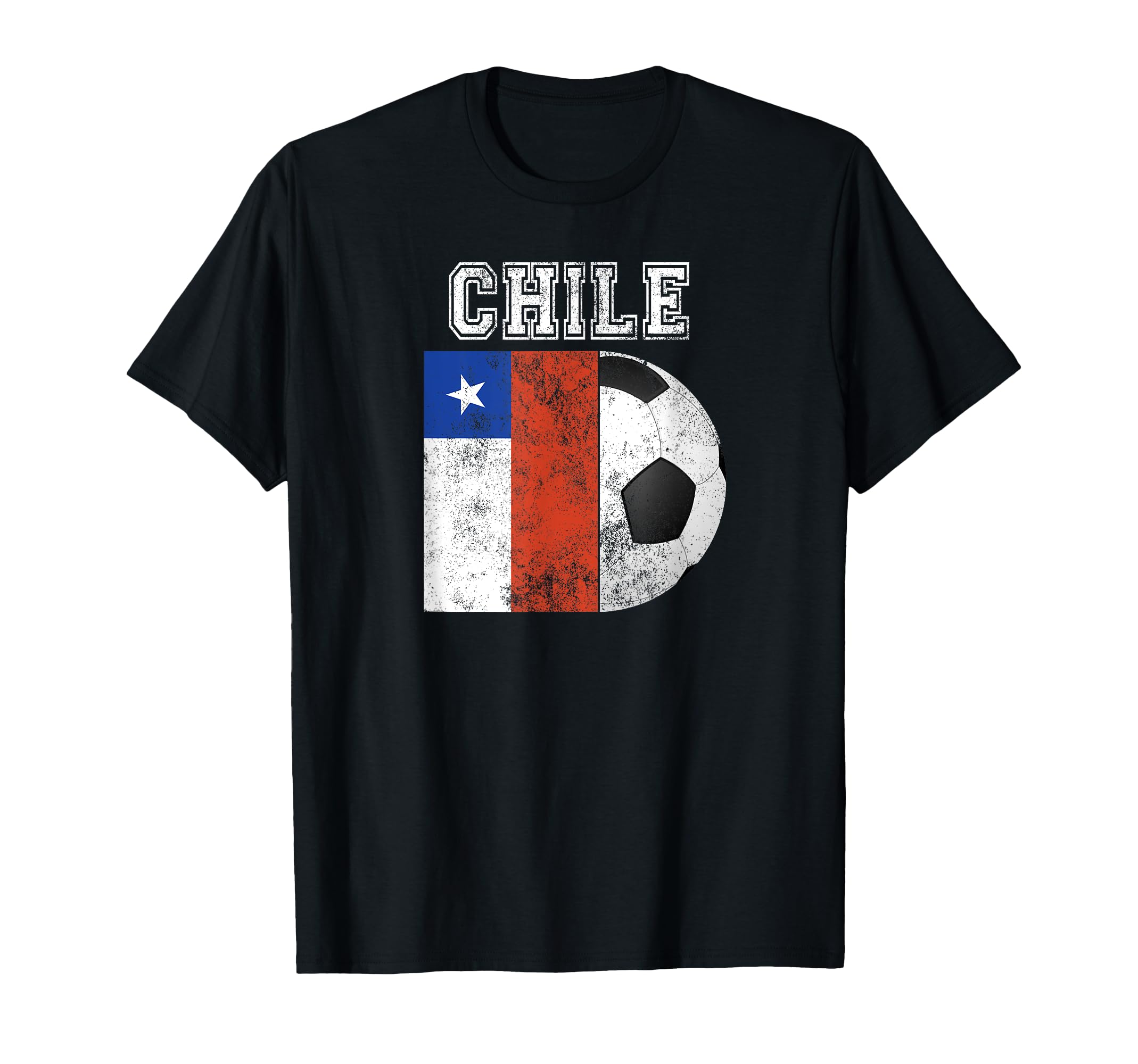 Chile Flag Soccer Futbol Football T-Shirt - Graphic Print Unisex - T-Shirt, Sweatshirt, Hoodie