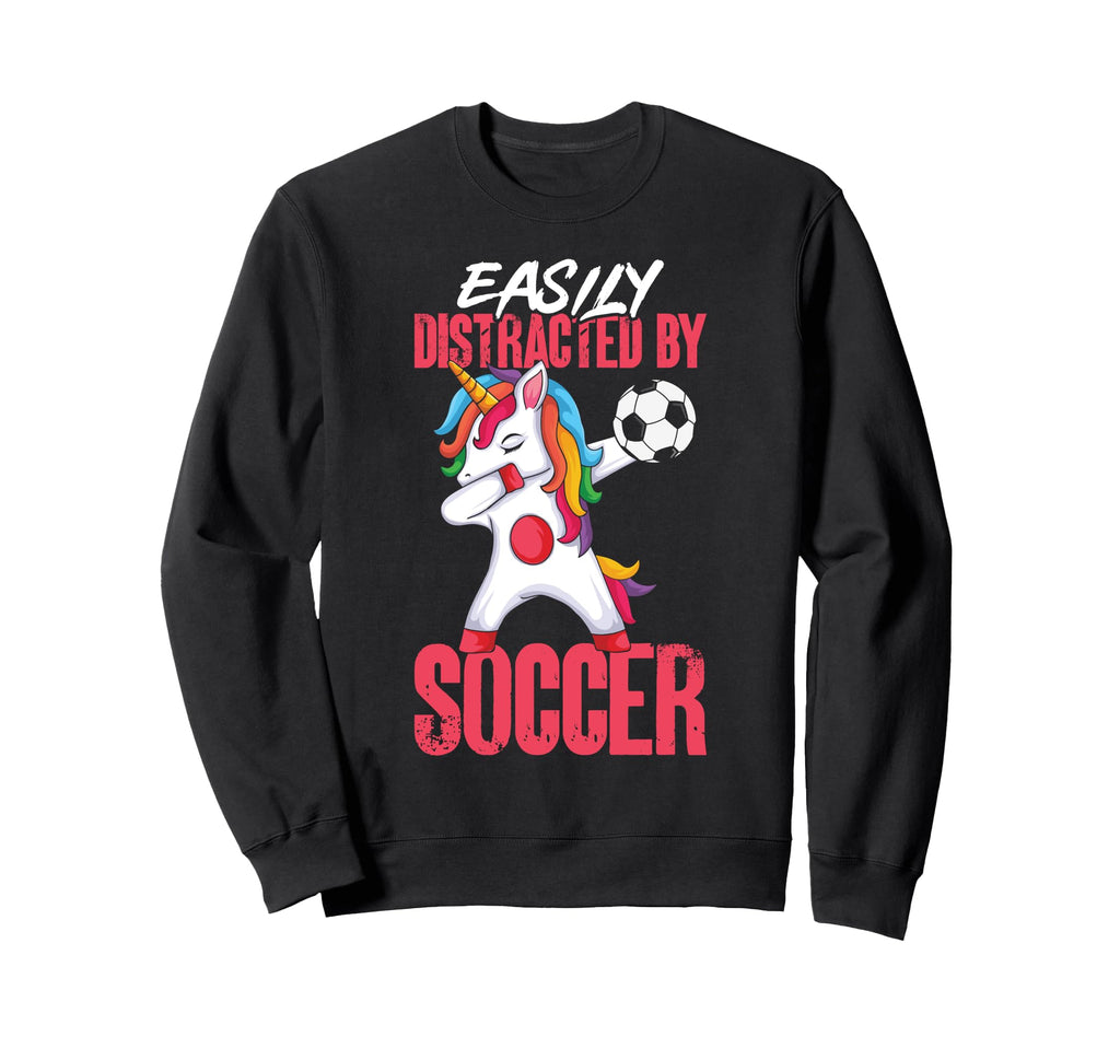 Distracted Soccer Sweatshirt - Trendy Graphic Men Women - T-Shirt, Sweatshirt, Hoodie