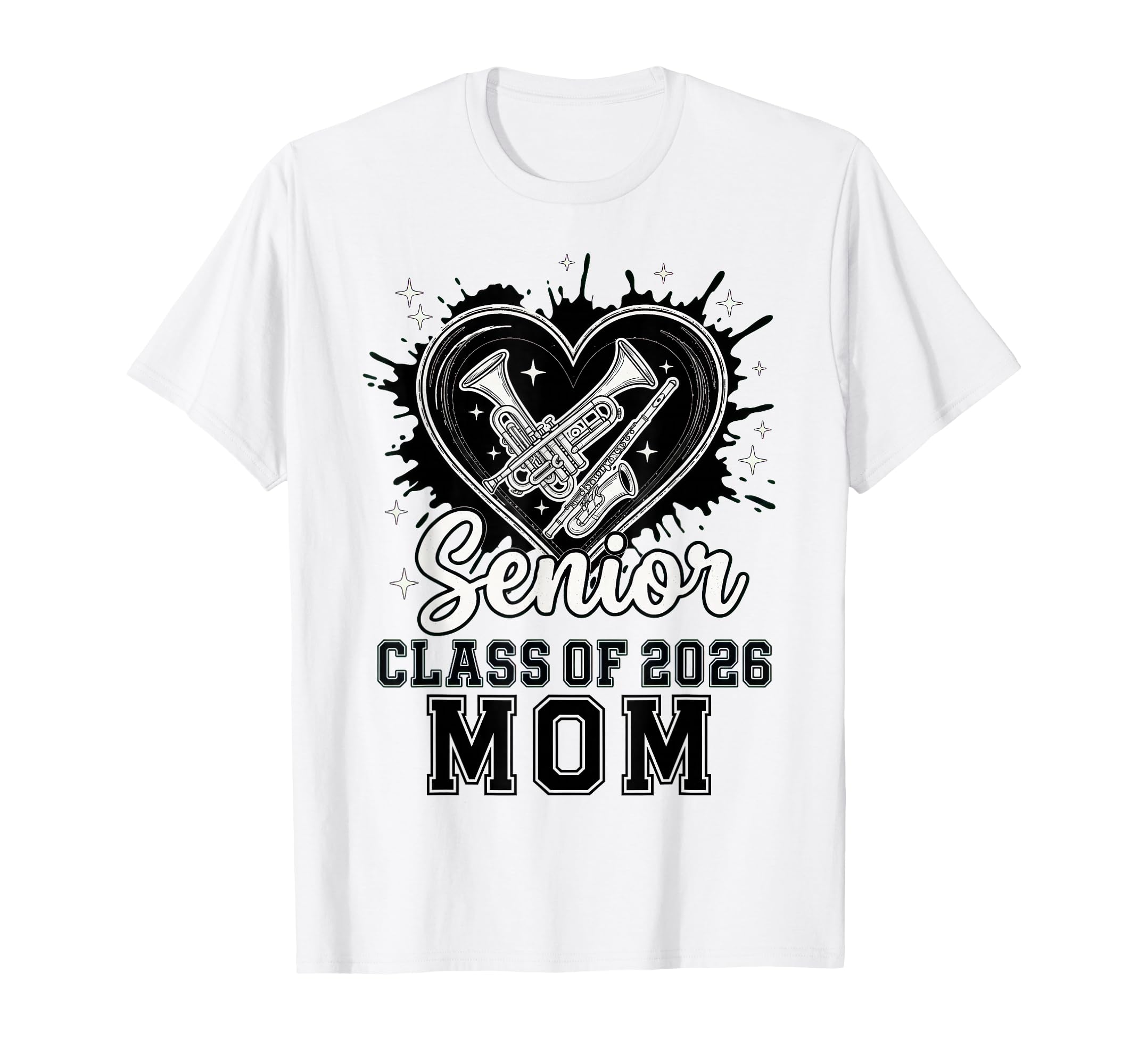 Senior Mom Class 2026 Concert Band T-Shirt - Fun Novelty Design Unisex - T-Shirt, Sweatshirt, Hoodie