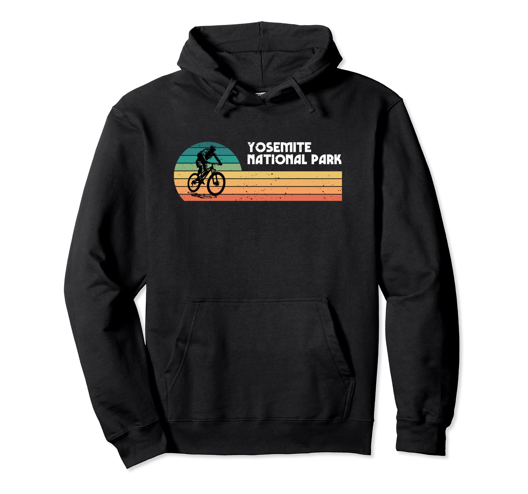 Yosemite National Park Stripes Hoodie - Fun Novelty Design for Adults - T-Shirt, Sweatshirt, Hoodie