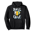 Ball Sports Heart Soccer Softball Hoodie - Novelty Apparel for Adults - T-Shirt, Sweatshirt, Hoodie
