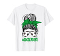 Messy Bun Soccer Glasses Game T-Shirt - Aesthetic Graphic Men Women - T-Shirt, Sweatshirt, Hoodie