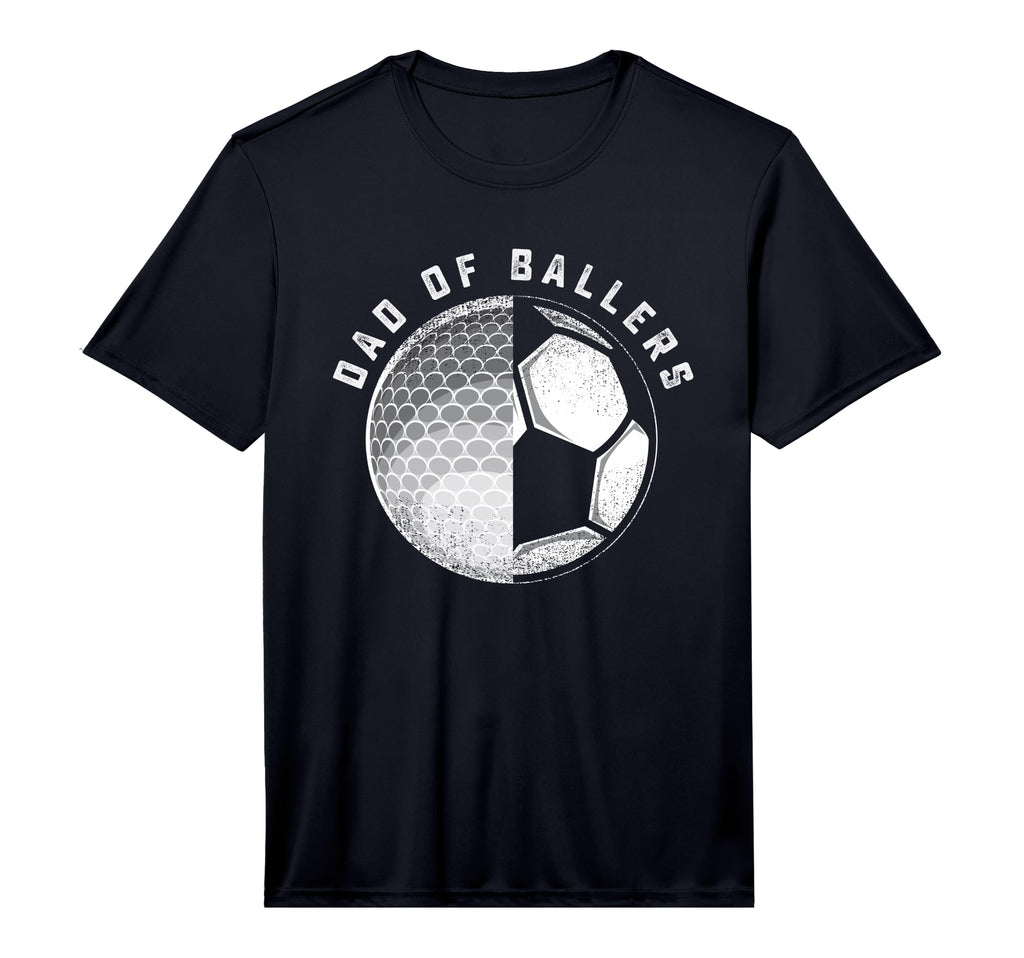 Mens Dad Ballers Funny Golf Soccer T-Shirt - Aesthetic Graphic for Adults - T-Shirt, Sweatshirt, Hoodie