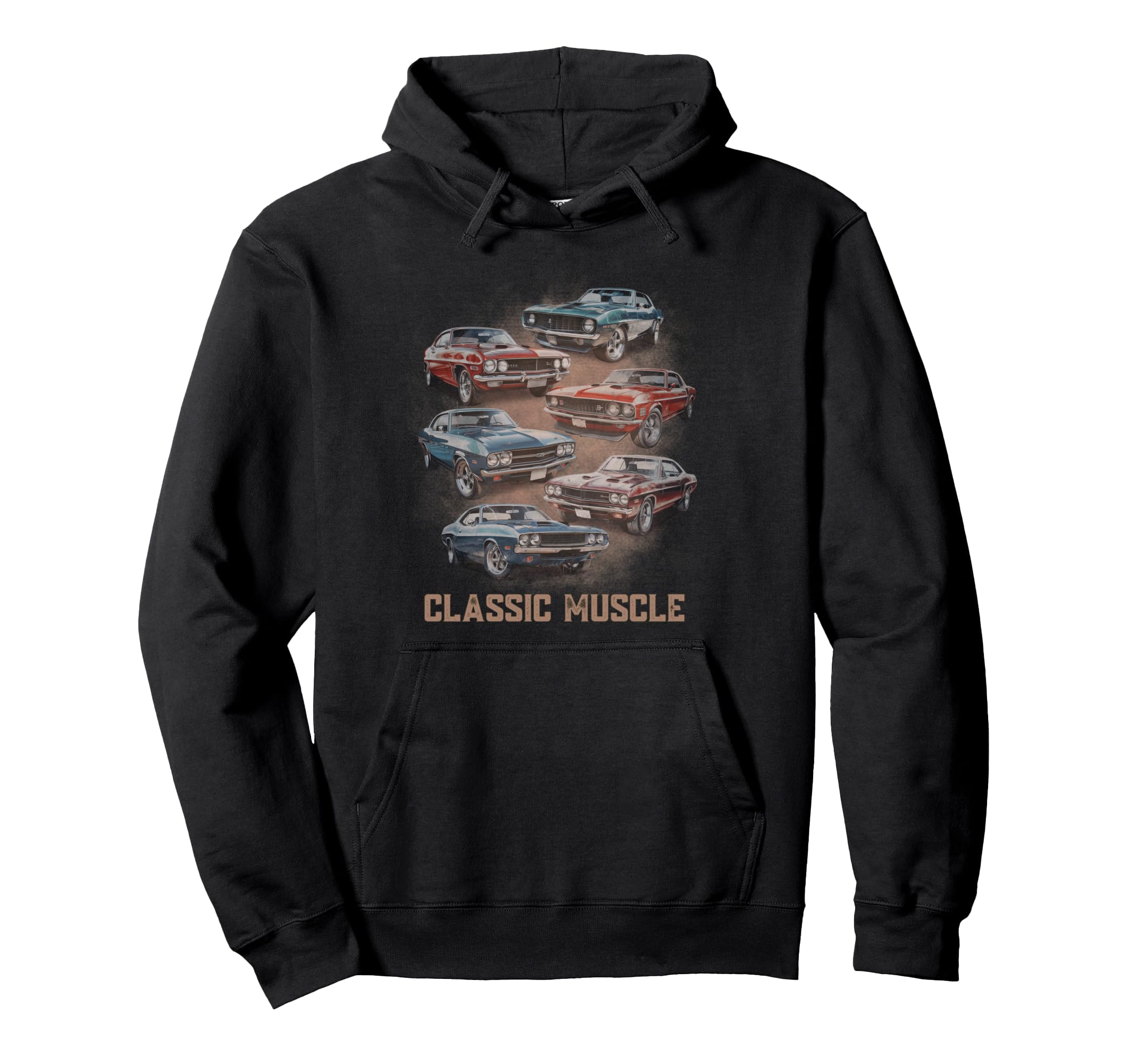 American Car Muscle Car Novelty Hoodie - Fun Novelty Design Men Women - T-Shirt, Sweatshirt, Hoodie
