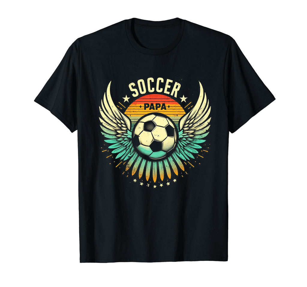 Soccer Papa Family Matching Dad T-Shirt - Aesthetic Graphic for Adults - T-Shirt, Sweatshirt, Hoodie