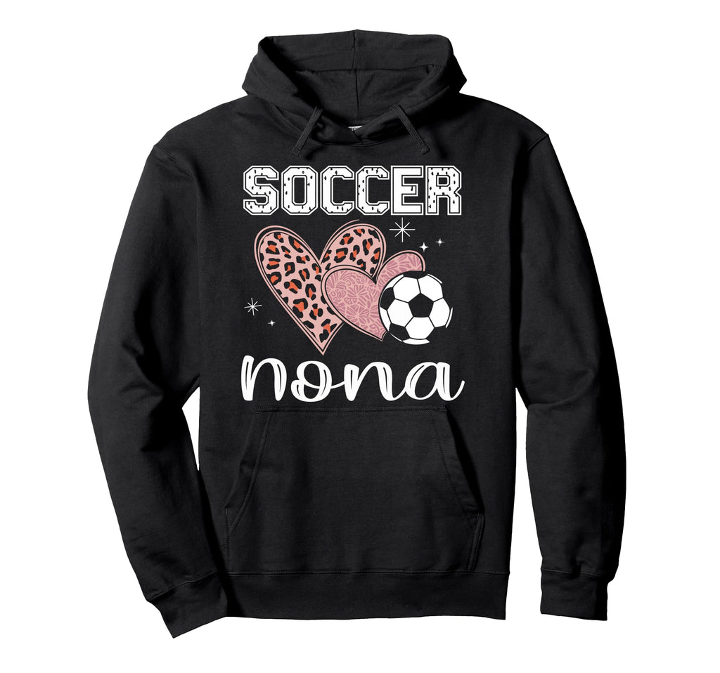Love Soccer Leopard Soccer Nona Hoodie - Trendy Graphic for Adults - T-Shirt, Sweatshirt, Hoodie