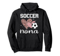 Love Soccer Leopard Soccer Nona Hoodie - Trendy Graphic for Adults - T-Shirt, Sweatshirt, Hoodie
