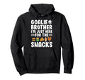 Funny Hockey Goalie Brother Ice Hockey Hoodie - Graphic Print Men Women - T-Shirt, Sweatshirt, Hoodie