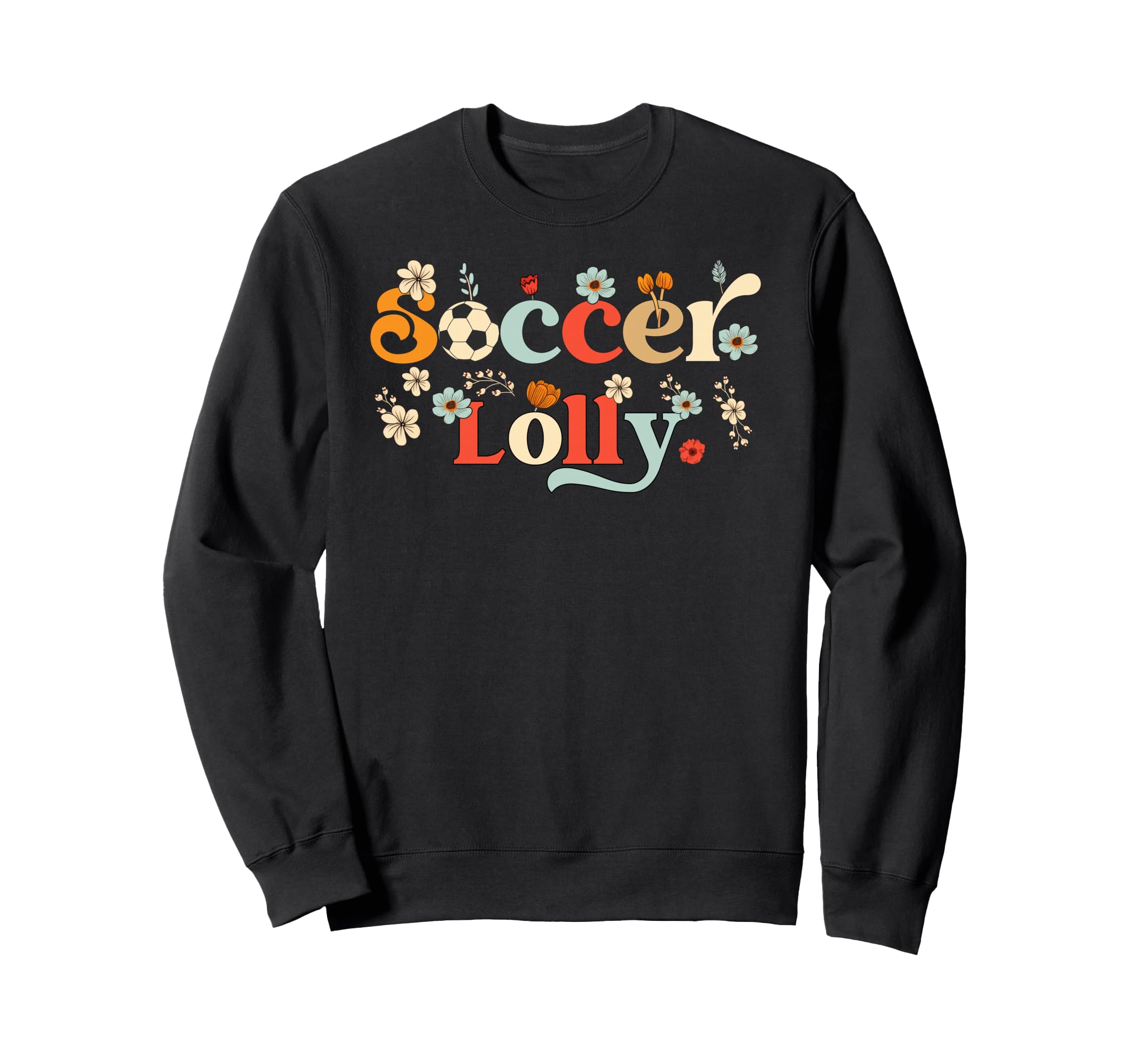 Soccer Lolly Grandma Wildflower Sweatshirt - Custom Art Print for Adults - T-Shirt, Sweatshirt, Hoodie