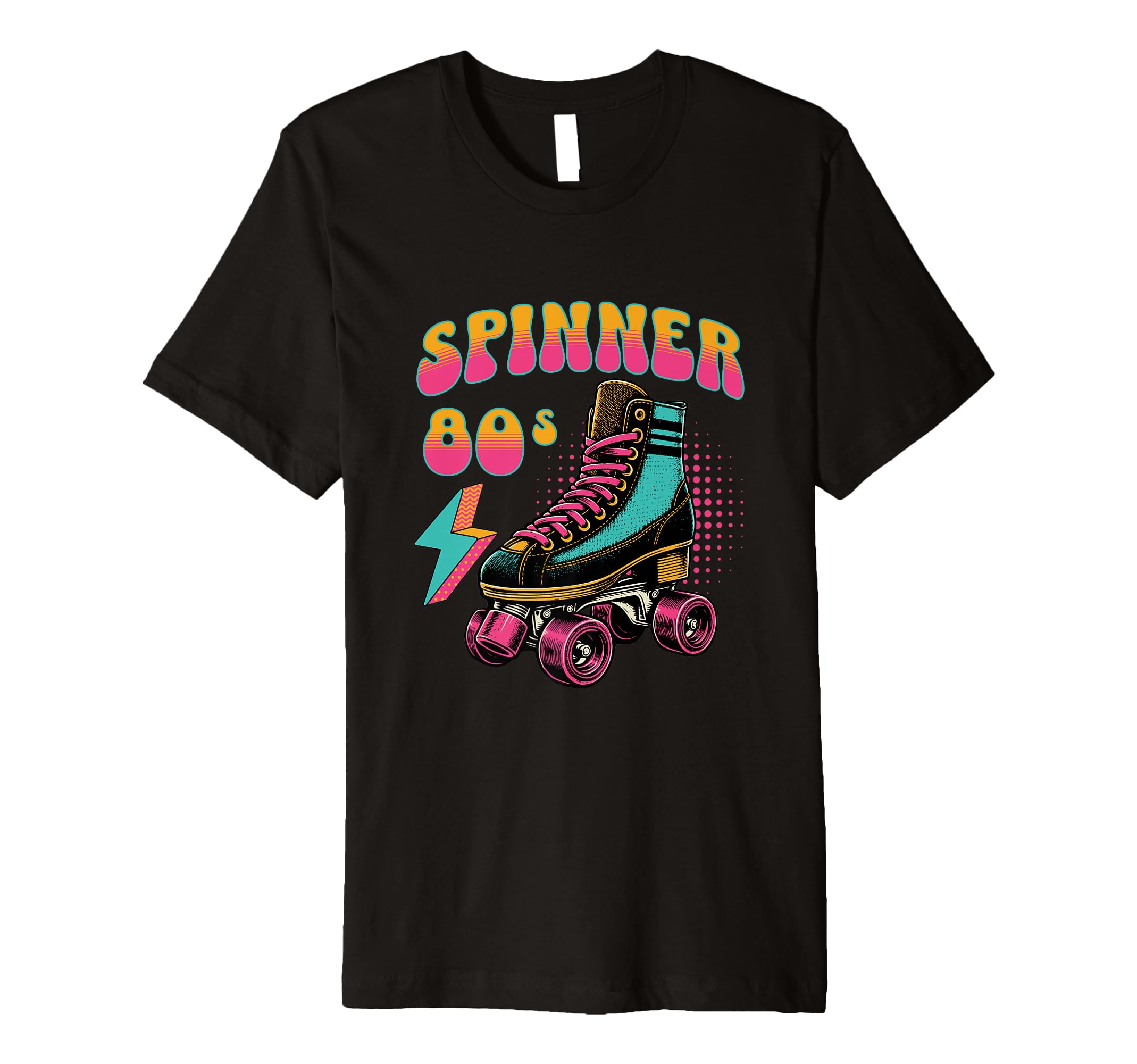 Spinner 80S Rollerskating Vibe T-Shirt - Casual Everyday Wear for Adults - T-Shirt, Sweatshirt, Hoodie