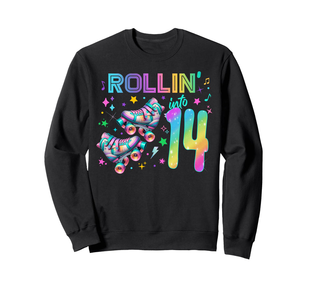 Roller Skates Birthday Outfit Sweatshirt - Trendy Graphic Men Women - T-Shirt, Sweatshirt, Hoodie